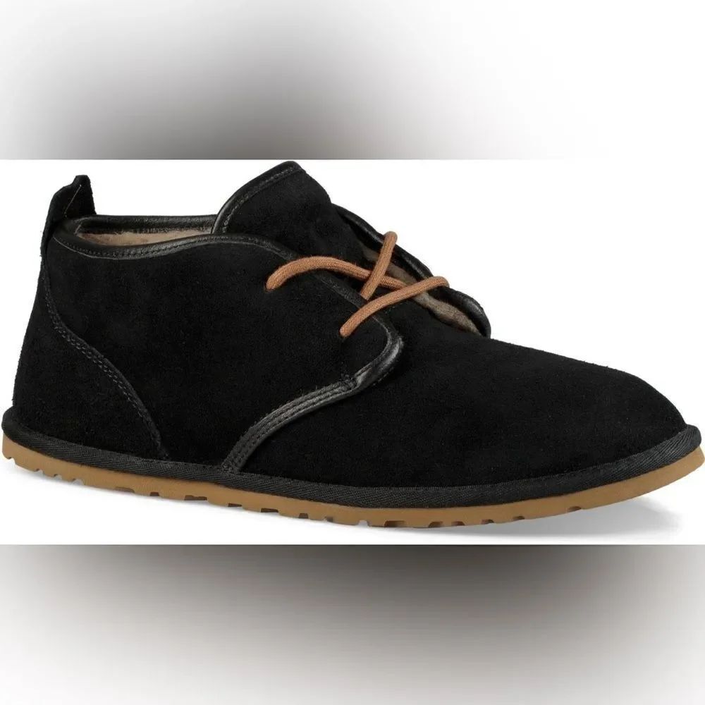 Men’s Ugg Maksim Black Suede Lace Up Boot Shoe Size 18